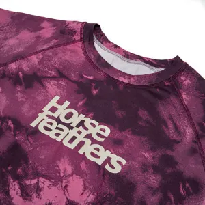 HORSEFEATHERS Dámsky bike dres Deco - blackberry camo PINK velikost XS