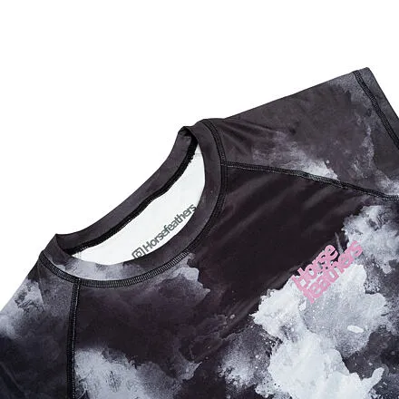 HORSEFEATHERS Dámsky bike dres Deco - grayscale GRAY velikost M