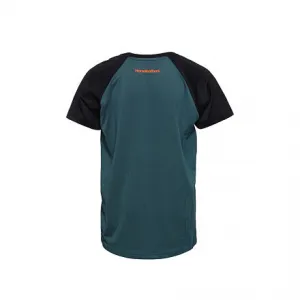 HORSEFEATHERS Detský bike dres Spike - petrol/black BLUE velikost M