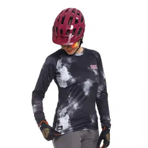 HORSEFEATHERS Dámsky bike dres Deco LS - grayscale GRAY velikost S