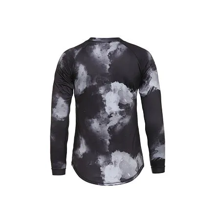 HORSEFEATHERS Dámsky bike dres Deco LS - grayscale GRAY velikost S