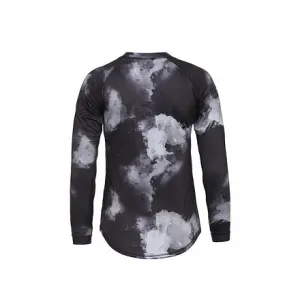 HORSEFEATHERS Dámsky bike dres Deco LS - grayscale GRAY velikost S