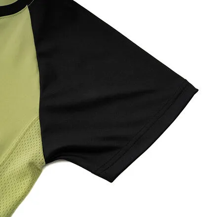HORSEFEATHERS Detský bike dres Spike - nile/black GREEN velikost M