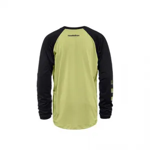 HORSEFEATHERS Detský bike dres Spike LS - nile/black GREEN velikost XL