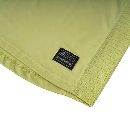 HORSEFEATHERS Detský bike dres Spike LS - nile/black GREEN velikost XL