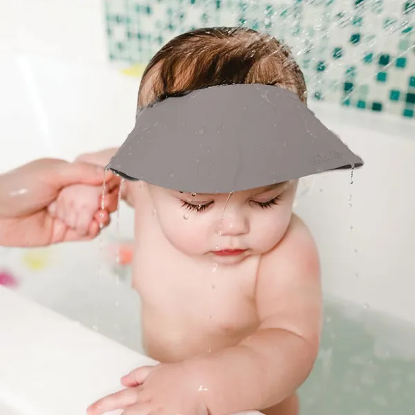 BBLÜV Käp silikónový šilt na umývanie hlavy Grey 1 ks