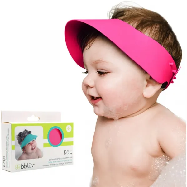 BBLÜV Käp silikónový šilt na umývanie hlavy Pink 1 ks