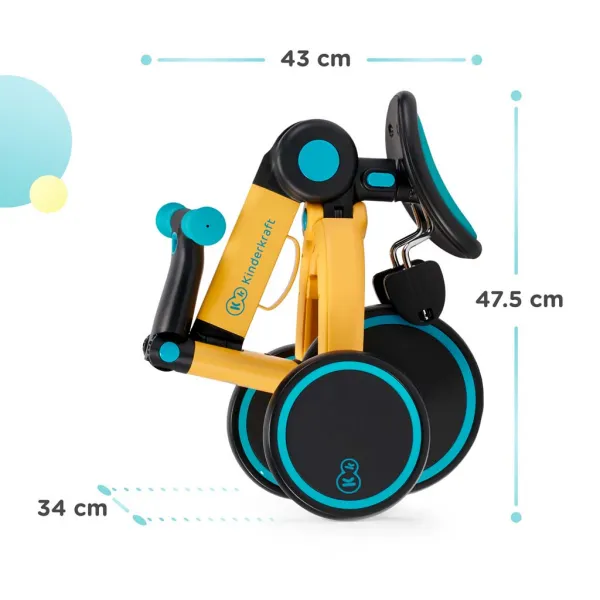 KINDERKRAFT Trojkolka 4TRIKE primrose yellow