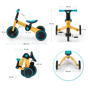 KINDERKRAFT Trojkolka 4TRIKE primrose yellow