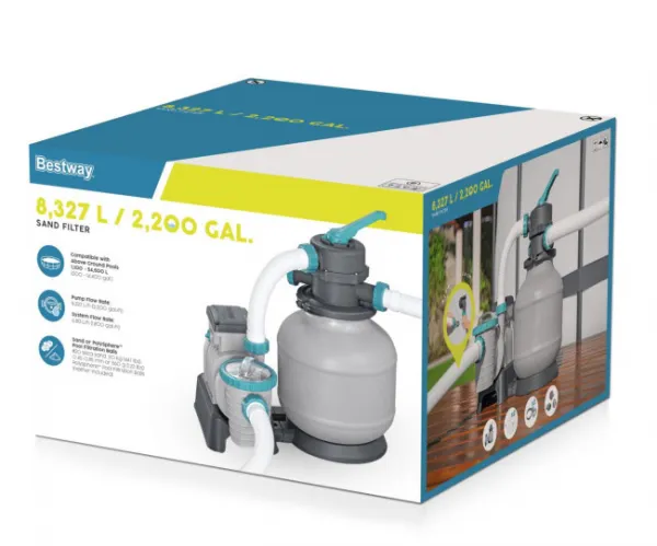 Bestway Piesková filtrácia s časovačom, 8 327 l/h