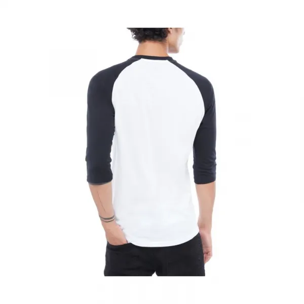 Pánske tričko s krátkym rukávom VANS CLASSIC RAGLAN-WHITE-BLACK