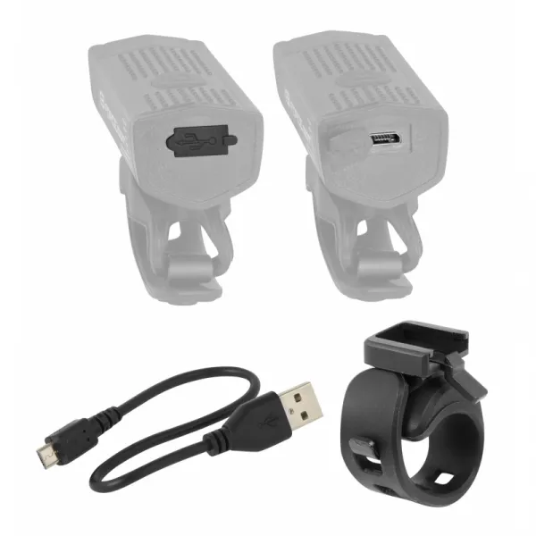 Svetlo na bicykel FORCE DOR USB FRONT REAR