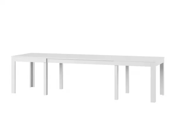 Szynaka Jedálenský rozkladací stôl Wenus 160/300 cm biely matný