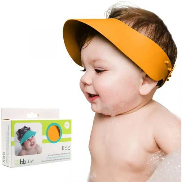 BBLÜV Käp silikónový šilt na umývanie hlavy Orange 1 ks