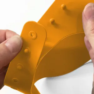 BBLÜV Käp silikónový šilt na umývanie hlavy Orange 1 ks