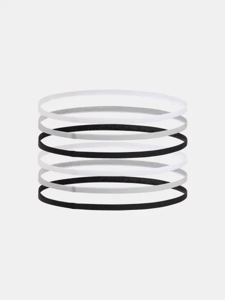 Under Armour MINI ELASTIC 6PK Dámske čelenky, sivá, veľkosť