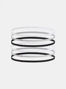 Under Armour MINI ELASTIC 6PK Dámske čelenky, sivá, veľkosť