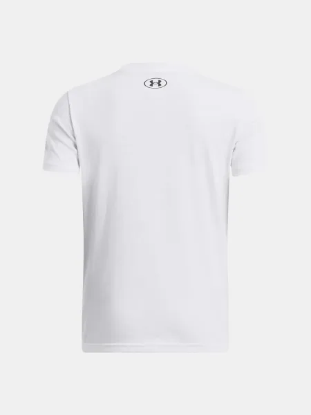 Under Armour SPORTSTYLE Chlapčenské tričko, biela, veľkosť