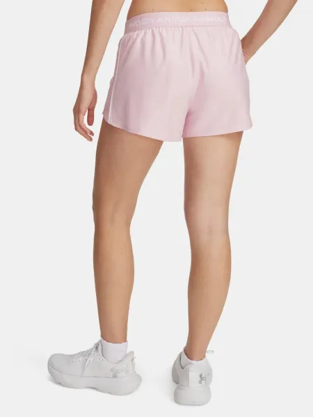 Dámske tréningové kraťasy UNDER ARMOUR Tech Play Up Shorts-PNK