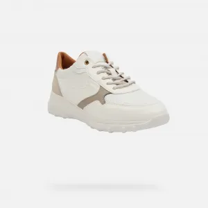 White women's sneakers Geox Alleniee - Women's