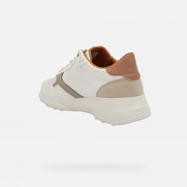 White women's sneakers Geox Alleniee - Women's