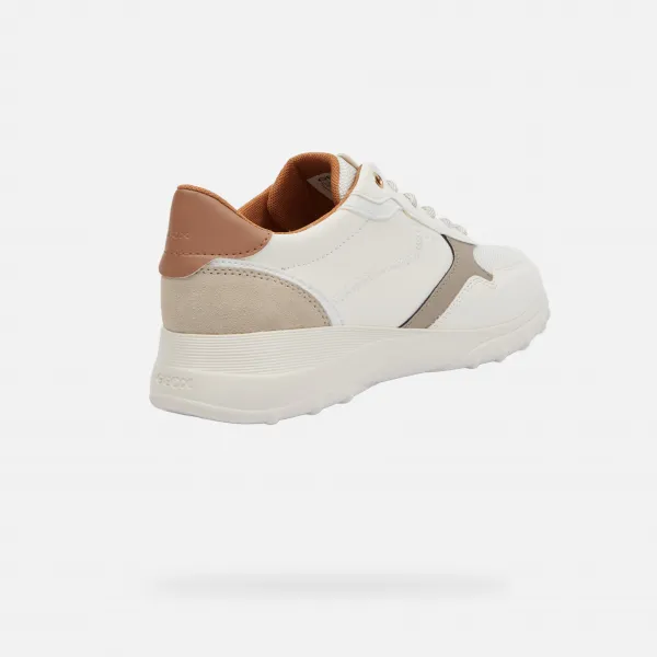 White women's sneakers Geox Alleniee - Women's