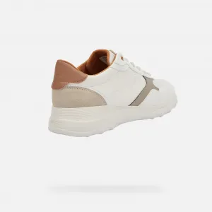 White women's sneakers Geox Alleniee - Women's