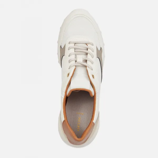 White women's sneakers Geox Alleniee - Women's