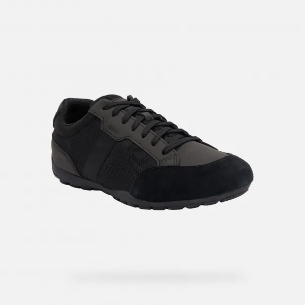 Black men's sneakers Geox Ravex - Men's