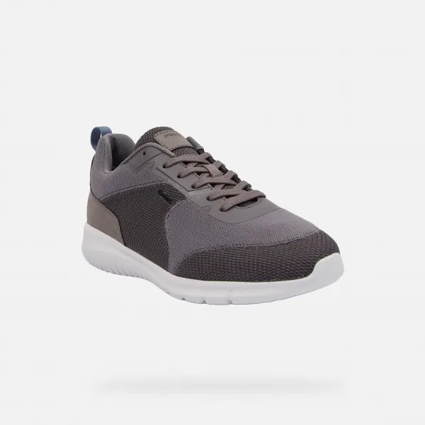 Dark grey men's sneakers Geox Monreale - Men's
