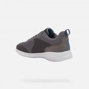 Dark grey men's sneakers Geox Monreale - Men's