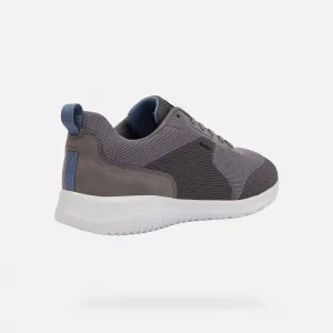 Dark grey men's sneakers Geox Monreale - Men's