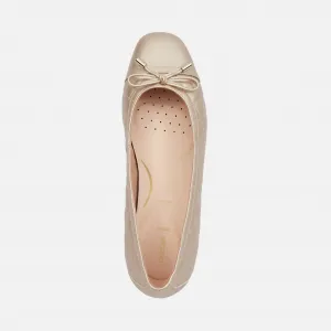 Gold women's ballet flats Geox Annytah - Women's