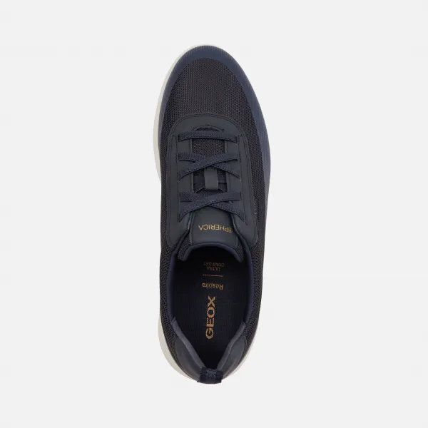 Dark Blue Men's Geox Spherica Sneakers - Men's
