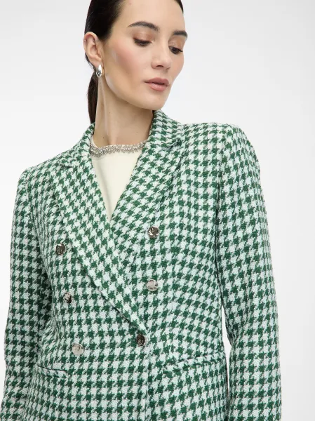 Green Women's Patterned Blazer ORSAY - Women's