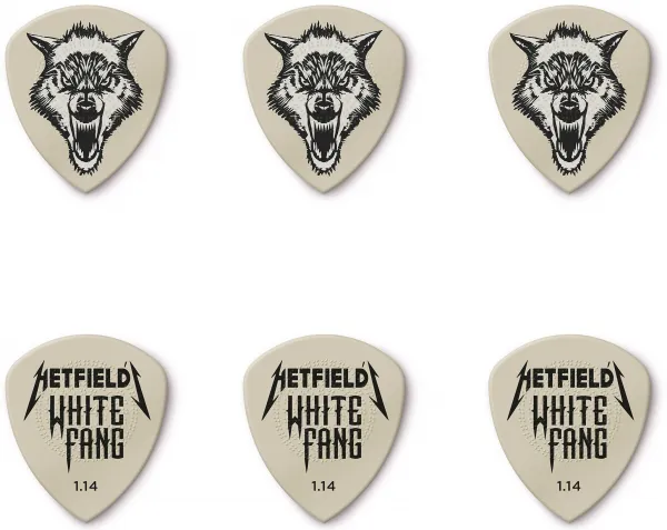 Dunlop White Fang Pick Tin 1.14