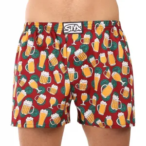 3PACK pánske trenky Styx art klasická guma viacfarebné (3A18456) S, trenírky