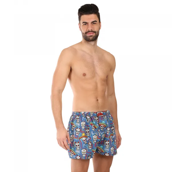3PACK pánske trenky Styx art klasická guma viacfarebné (3A18456) S, trenírky
