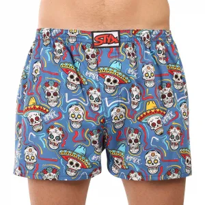 3PACK pánske trenky Styx art klasická guma viacfarebné (3A18456) S, trenírky