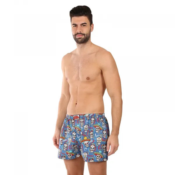 Pánske trenky Styx art klasická guma lebky (A1856) M, trenírky