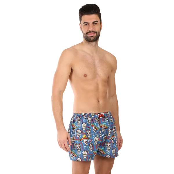Pánske trenky Styx art klasická guma lebky (A1856) M, trenírky