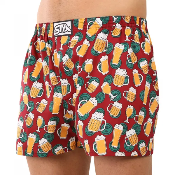 Pánske trenírky Styx art klasická guma nadrozmer pivo (E1855) 5XL
