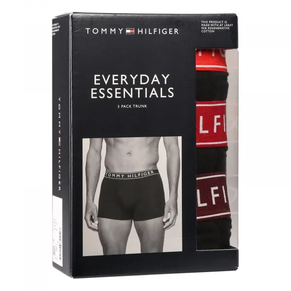 3PACK pánske boxerky Tommy Hilfiger čierne (UM0UM03457 0WI) M, trenky