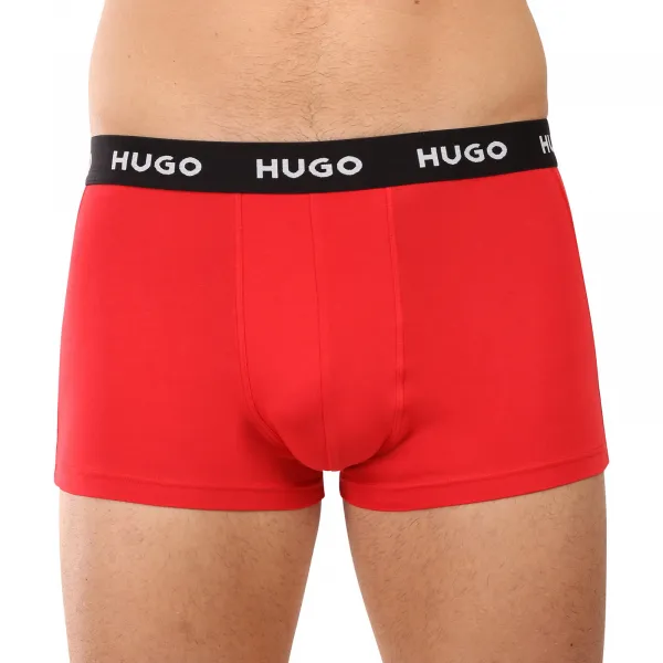 3PACK pánske boxerky HUGO viacfarebné (50532611 979) S, trenky