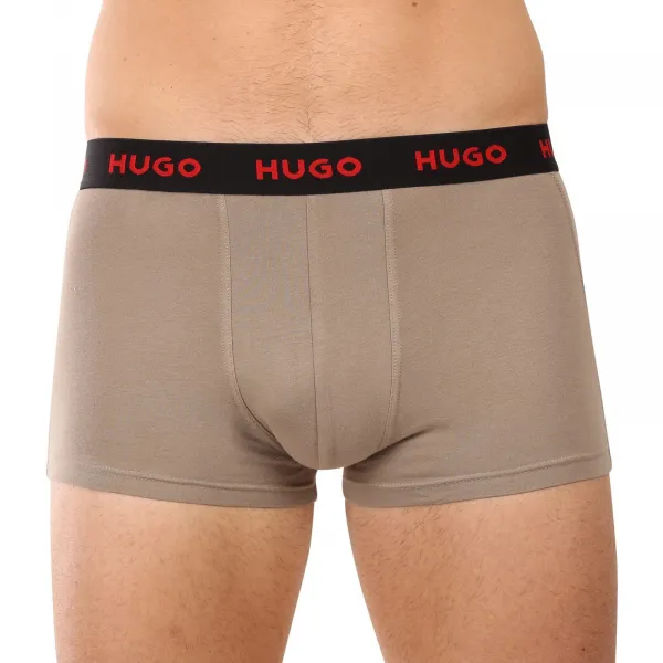 3PACK pánske boxerky HUGO viacfarebné (50532611 979) S, trenky