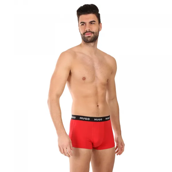 3PACK pánske boxerky HUGO viacfarebné (50532611 979) S, trenky