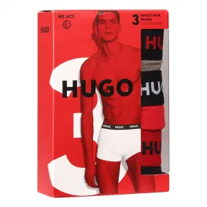 3PACK pánske boxerky HUGO viacfarebné (50532611 979) S, trenky