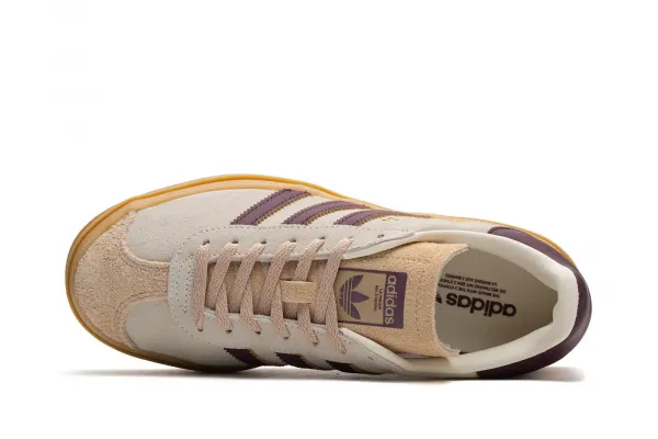 adidas Gazelle Bold W "Cream White Maroon" (JQ5127)