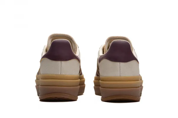 adidas Gazelle Bold W "Cream White Maroon" (JQ5127)