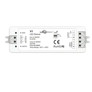 LEDprodukt LED prijímač V1 RF 2,4GHz 8A